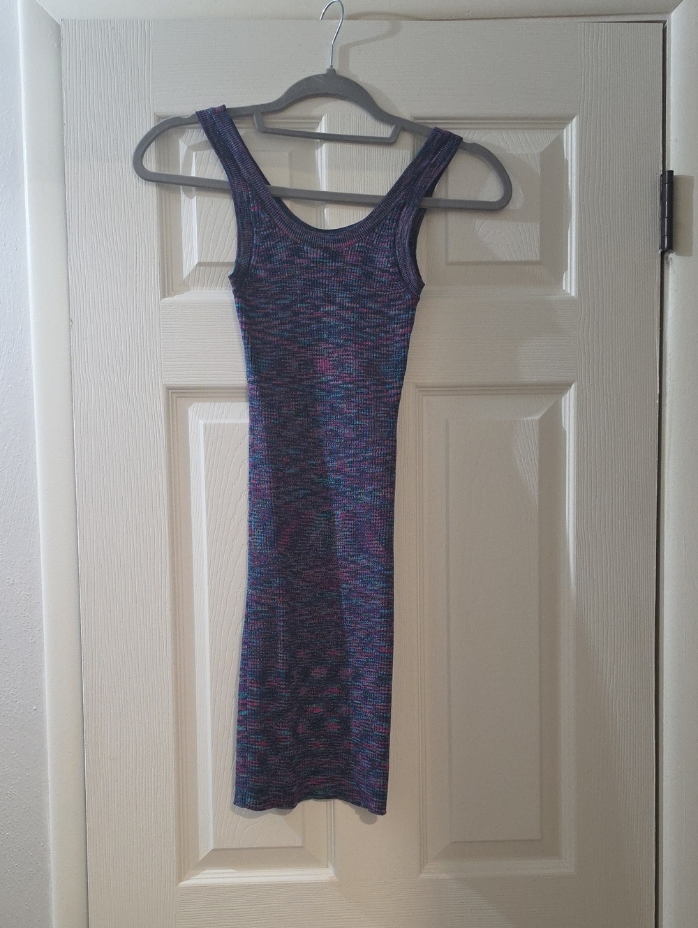 ba&sh Sleeveless Knit Mini Dress - Purple Multi